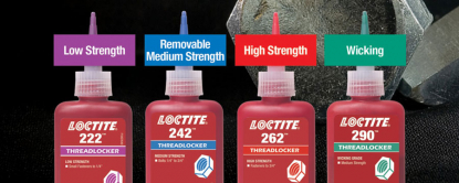 LOCTITE Schroefdraadborgmiddel Blauw, Rood, Groen & Paars. Wat is het verschil?