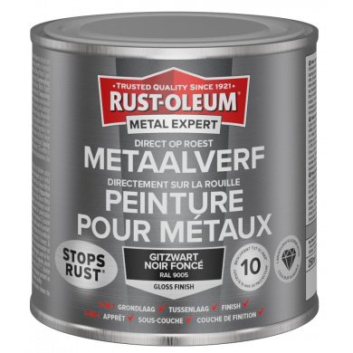 Rust-Oleum Metal Expert Direct Op Roest Metaal Verf 250ml - RAL 9005