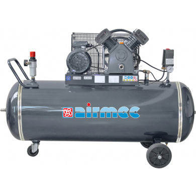 AIRMEC KP150400P Mobile Oil Lubricated Piston Compressor - 400 ltr/min, 3 hp