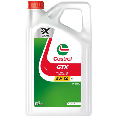 Castrol GTX 5w30 C4 olie 5 liter