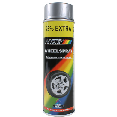 MoTip Velgenzilver in Spuitbus 500ml - Professional Rally