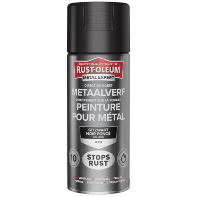 Rust-Oleum Metal Expert Direct Op Roest Metaal Verf 400ml - RAL 9005