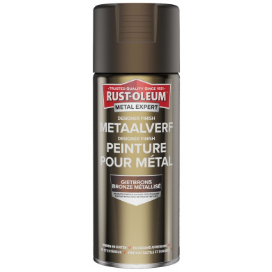 Rust-Oleum Metal Expert Designer Finish Metaal Verf Gietbrons 400ml