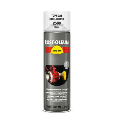 Rust-Oleum 2500 Transparent Topcoat in 500ml Aerosol - Highgloss