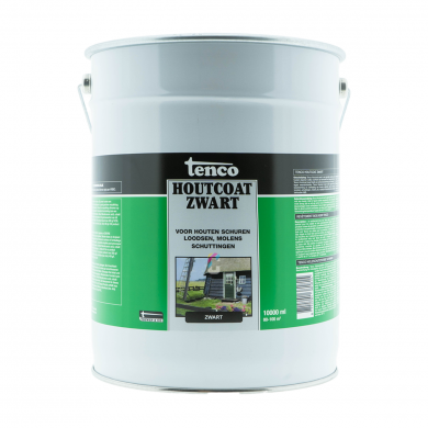 Tenco Houtcoat Zwart 10 liter