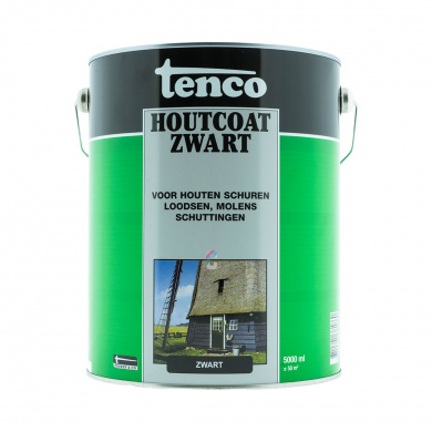 Tenco Houtcoat Zwart 5 liter