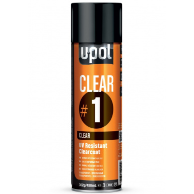 U-POL #1 CLEAR UV-bestendige Blanke Lak spuitbus 450ml