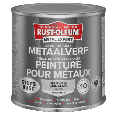 Rust-Oleum Metal Expert Direct Op Roest Metaal Verf 250ml - RAL 7035