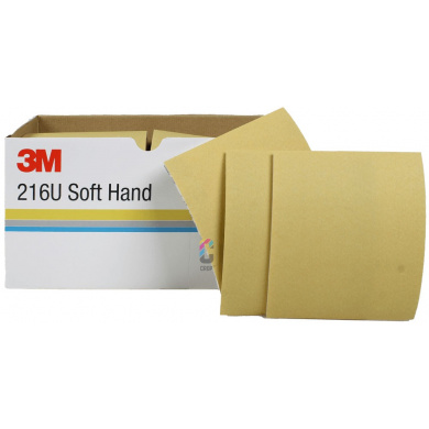 3M 216U Soft Handvellen Schuurpapier met Foam rug - per stuk