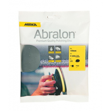MIRKA ABRALON Sanding Discs - 150mm, 2 pieces, Small Package