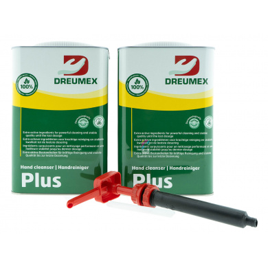 Dreumex Plus garagezeep - ACTIESET 2x 4.2kg + handpomp