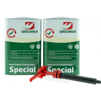 Dreumex Special garagezeep - ACTIESET 2x 4.2kg + handpomp