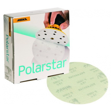 MIRKA POLARSTAR Micro Sanding Discs without Holes - 150mm, 50 pieces