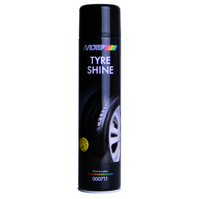 MOTIP Car Care Black Tyre Shine and Tyre Conditioner in 600ml Aerosol