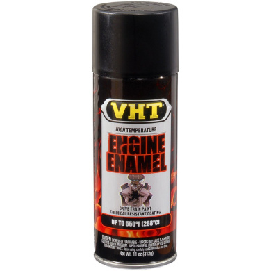 VHT Engine Enamel aérosol - Peinture bloc moteur Noir mat - 400ml