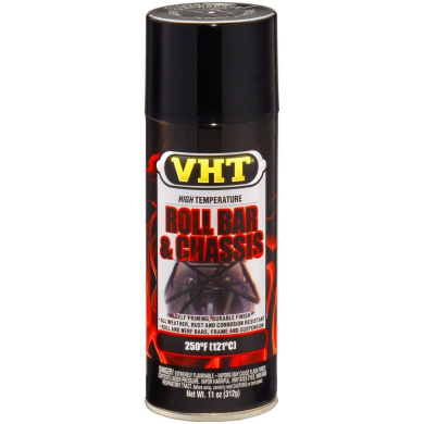 VHT Roll Bar & Chassis Paint aerosol - Black silk gloss - 400ml