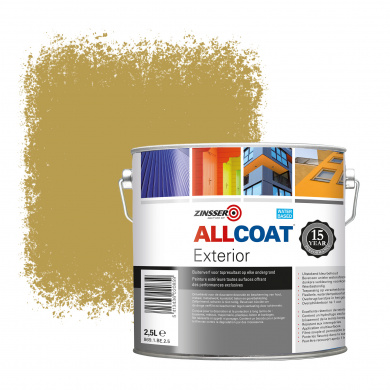 Zinsser Allcoat Exterior Wall Paint RAL 1024 Ochre yellow - 2,5 liter