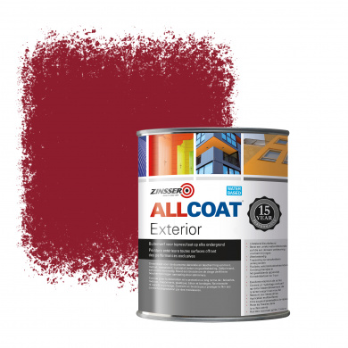 Zinsser Allcoat Exterior Wall Paint RAL 3003 Ruby red - 1 liter