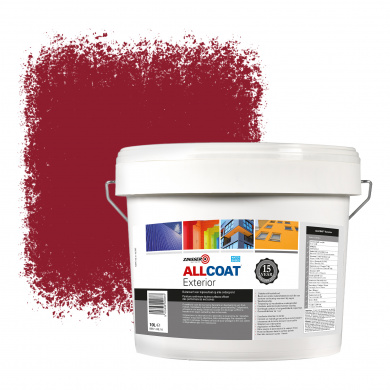 Zinsser Allcoat Exterior Wall Paint RAL 3003 Ruby red - 10 liter