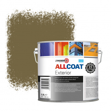 Zinsser Allcoat Exterior Wall Paint RAL 7008 Khaki grey - 2,5 liter