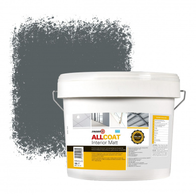 Zinsser Allcoat Interior Wandfarbe RAL 7012 Basaltgrau - 10 Liter