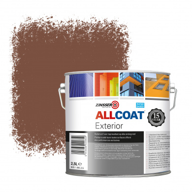 Zinsser Allcoat Exterior Wall Paint RAL 8002 Signal brown - 2,5 liter