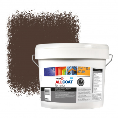Zinsser Allcoat Exterior Wall Paint RAL 8028 Terra brown - 10 liter