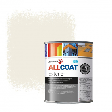 Zinsser Allcoat Exterior Wall Paint RAL 9010 Pure white - 1 liter