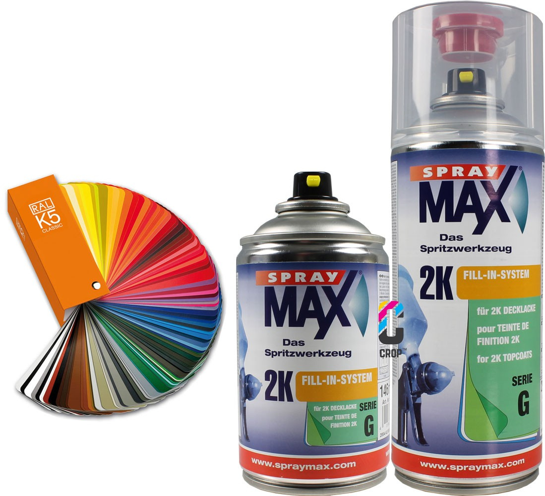 2K RAL-kleur in SprayMax - High Solid - CROP