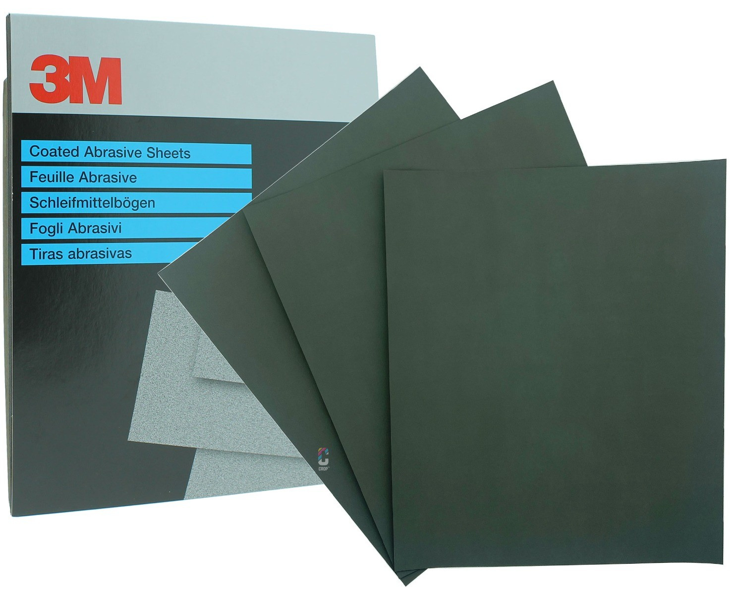 50 feuilles de papier abrasif Free-Cut 3M