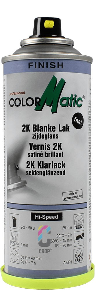 Verslijten regelmatig Ochtend Colormatic 2K Blanke Lak Zijdeglans in Spuitbus 200ml - Snelle Levering -  CROP
