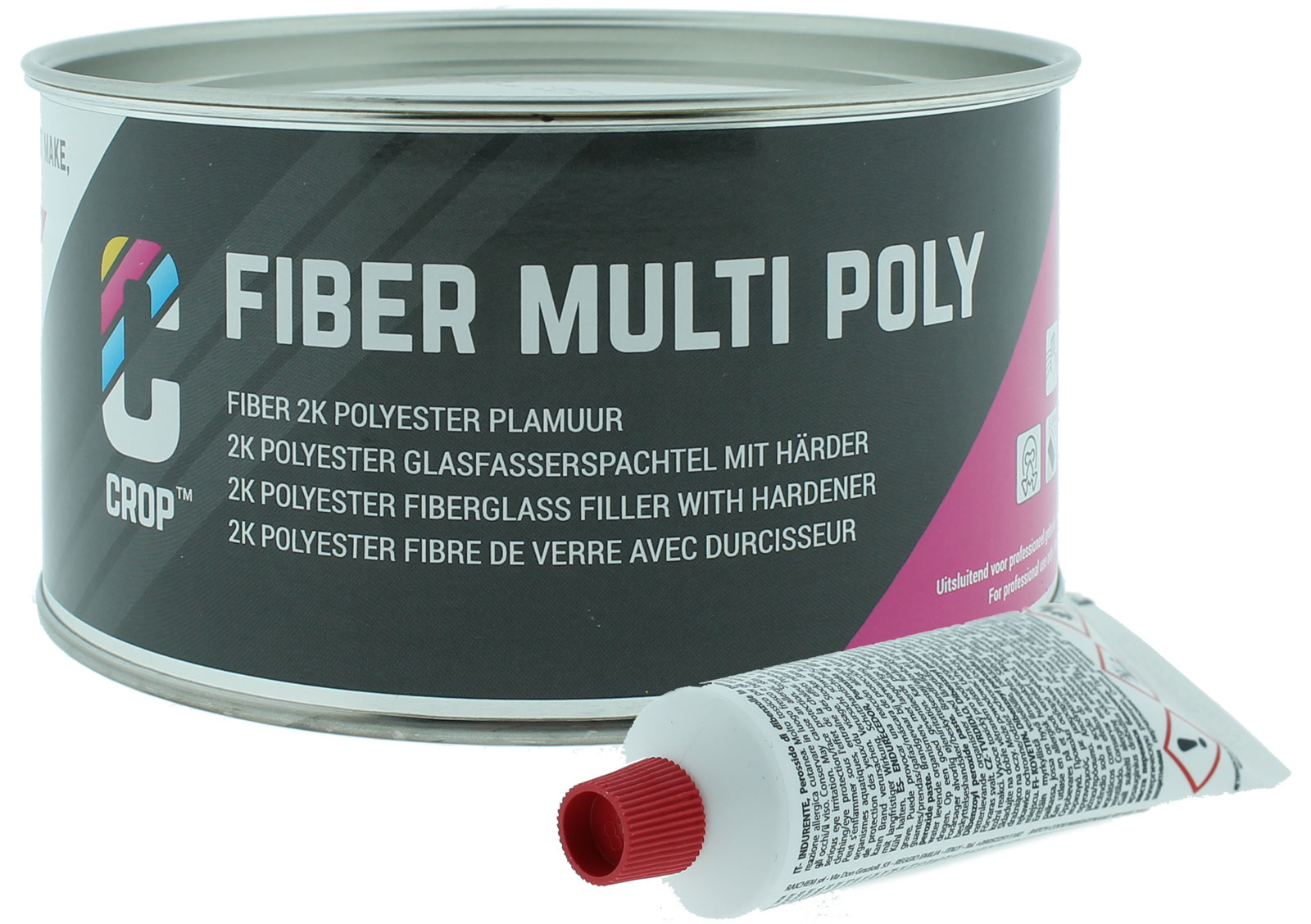 Mastic polyester renforcé fibre de verre - 1,2 KG