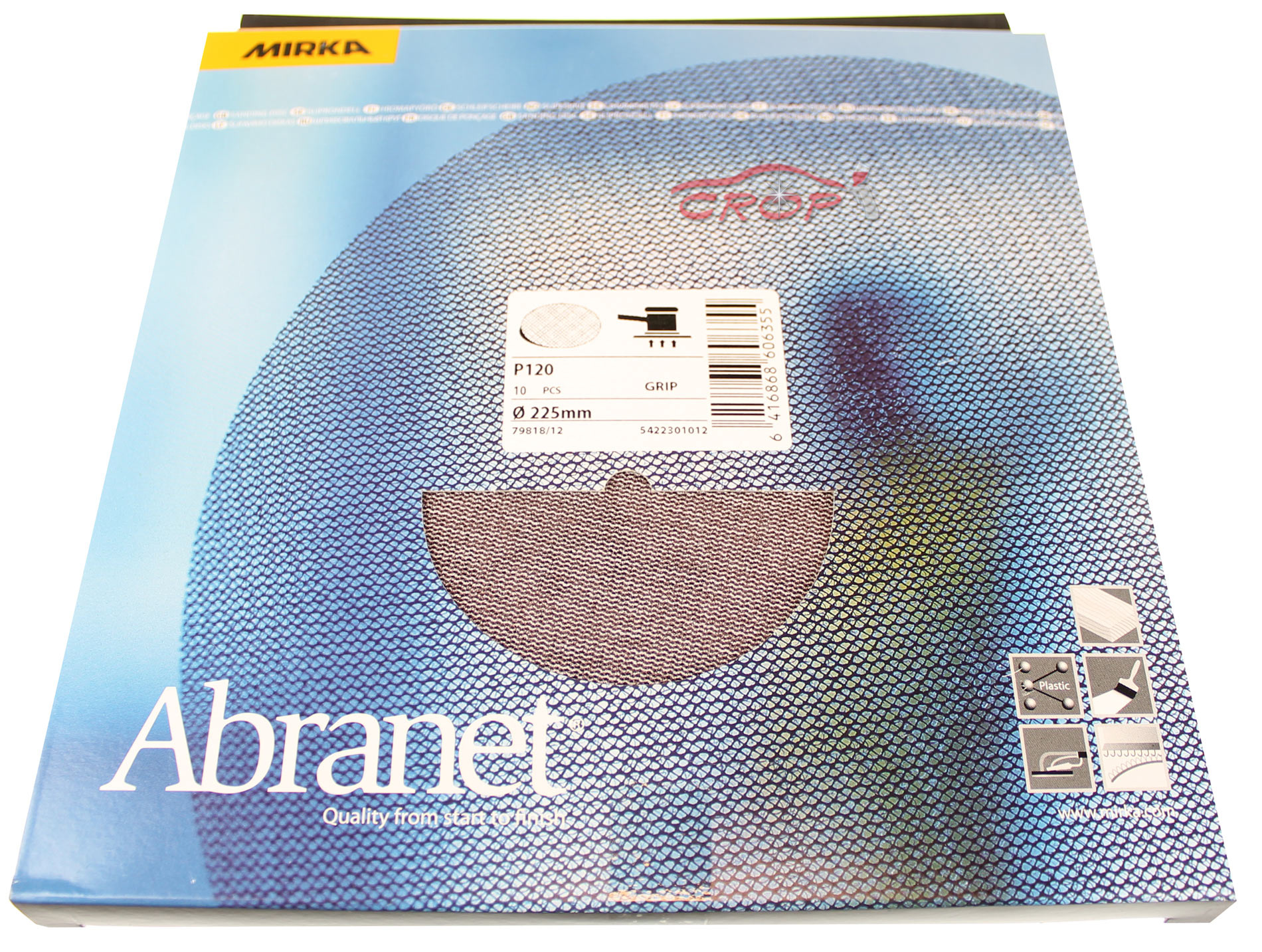 Mirka Abranet 5'' Sanding Discs - 10-Pack