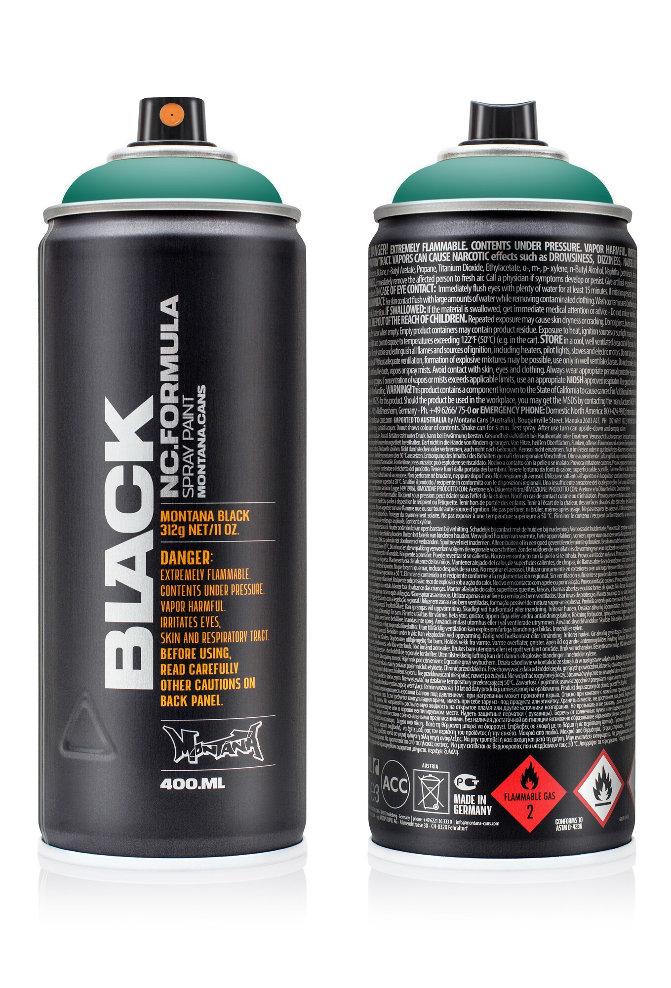 Montana BLACK 6340 Copper Green Spraydose 400ml - Schnelle Lieferung - CROP