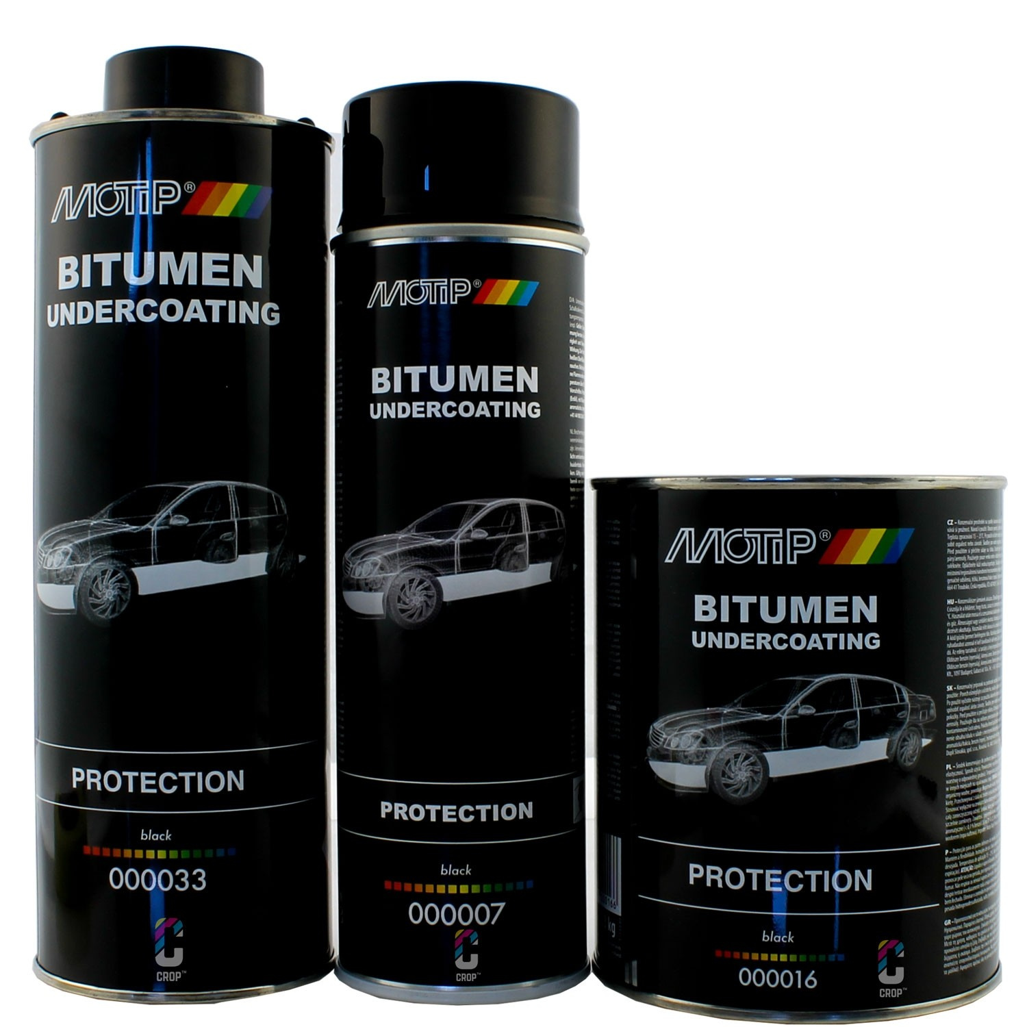 MOTIP Protection Bitumen Unterbodenschutz - Schwarz - CROP