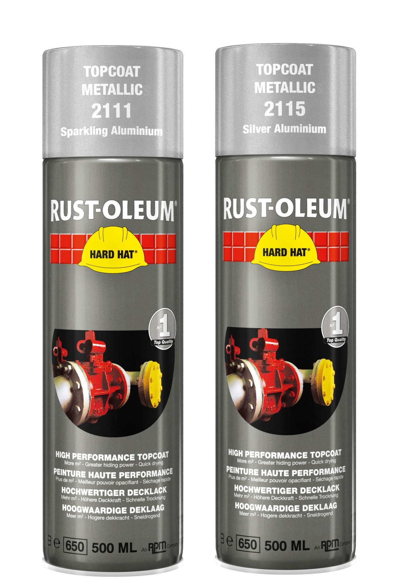 aankunnen Trouw ontwikkeling Rust-Oleum Aluminium Metallic Topcoat in 500ml aerosol - CROP