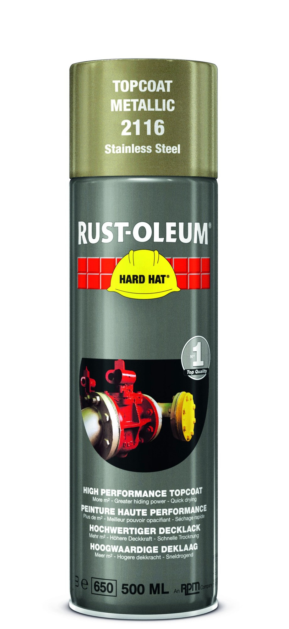 rukken moeder Dan Rust-Oleum RVS Metallic Lak in spuitbus 500ml - CROP