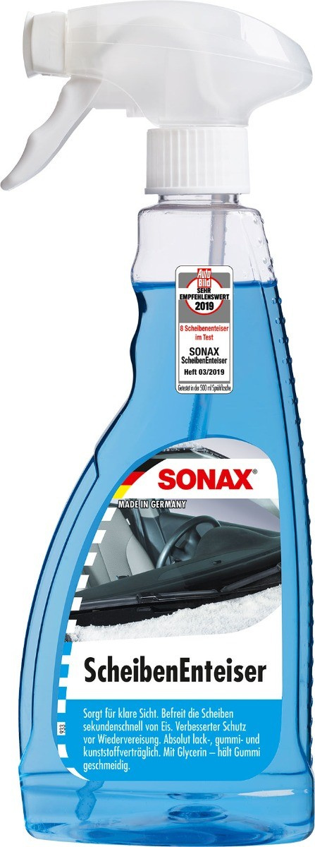 2 x SONAX 03314410 Windscreen De-Icer Spray, 750 ml : : Automotive