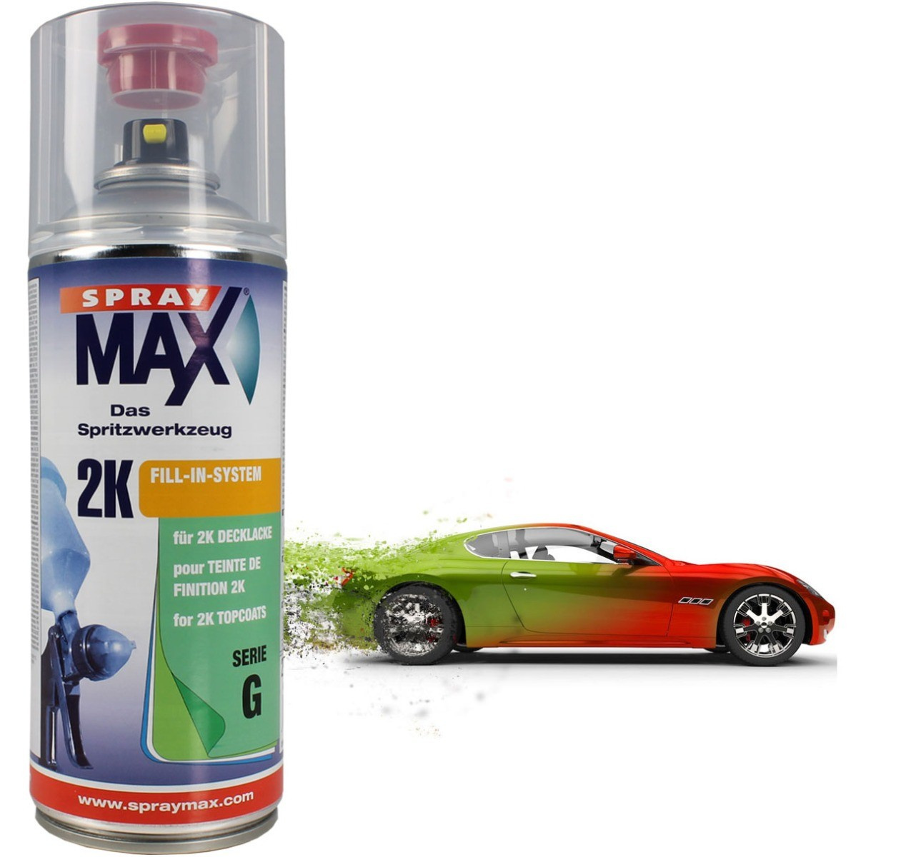 Bombe de vernis de finition - Automobile - Mat - 2K Spray max - 400ml