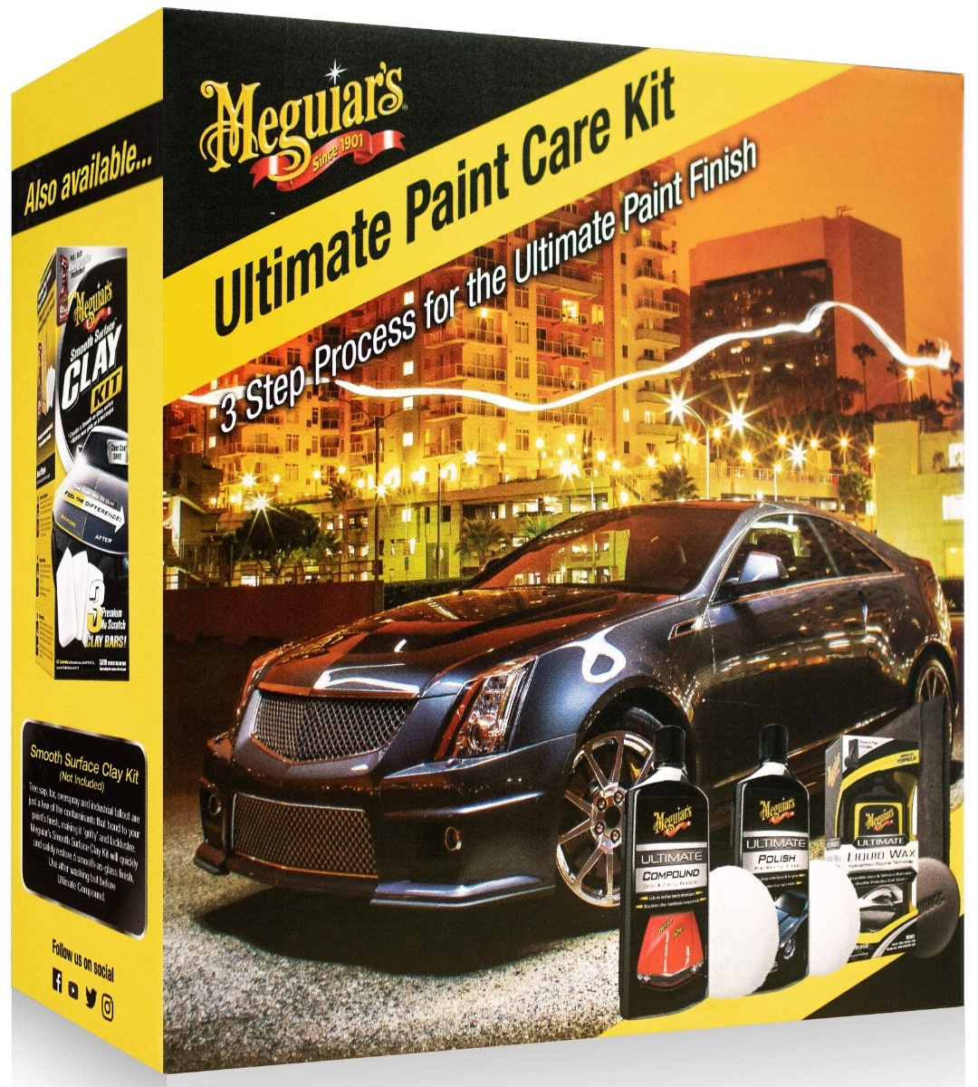  Meguiar's Ultimate 3 Step Paint Care Kit, Car