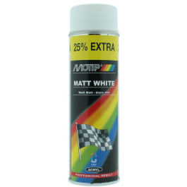 MoTip Matt White - Spray Paint in Aerosol 500ml - CROP