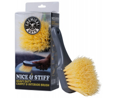 Chemical Guys Yellow Stiffy Brush for Carpets and Durable Surfaces