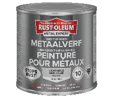 Rust-Oleum Metal Expert Direct Op Roest Metaal Verf Zijdeglans 250ml - RAL 7035