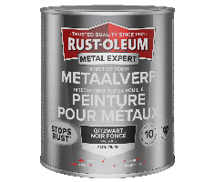 Rust-Oleum Metal Expert Direct Op Roest Metaal Verf Zijdeglans 750ml - RAL 9005