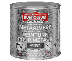 Rust-Oleum Metal Expert Direct Op Roest Hamerslag Verf Antraciet 250ml