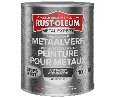 Rust-Oleum Metal Expert Direct Op Roest Hamerslag Verf Antraciet 750ml