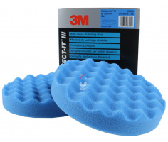 3M 50388 Perfect-It III Ultrafina Gewafelde Polijstschijf 150mm - Blauw - 2 stuks