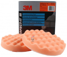 3M 50456 Perfect-It III Gewafelde Polijstschijf 133mm - Oranje Hard - 2 stuks