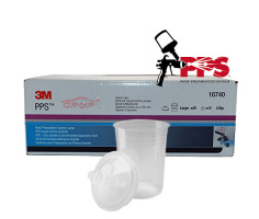 3M PPS Groot Kit 850ml Binnenbekers & deksels - 25 stuks