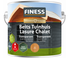 FINESS Tuinhuisbeits Transparant Rood 2,5 liter